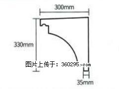 产品分解图型 - 檐口线，型号：SX311-YK-2，规格：300x330mm(2) - 哈密三象EPS建材 hami.sx311.cc
